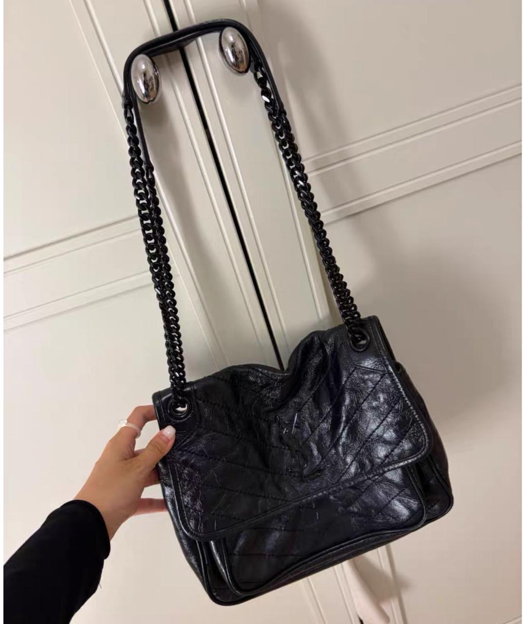SAINT LAURENT Кожаная сумка тоут, фото 2