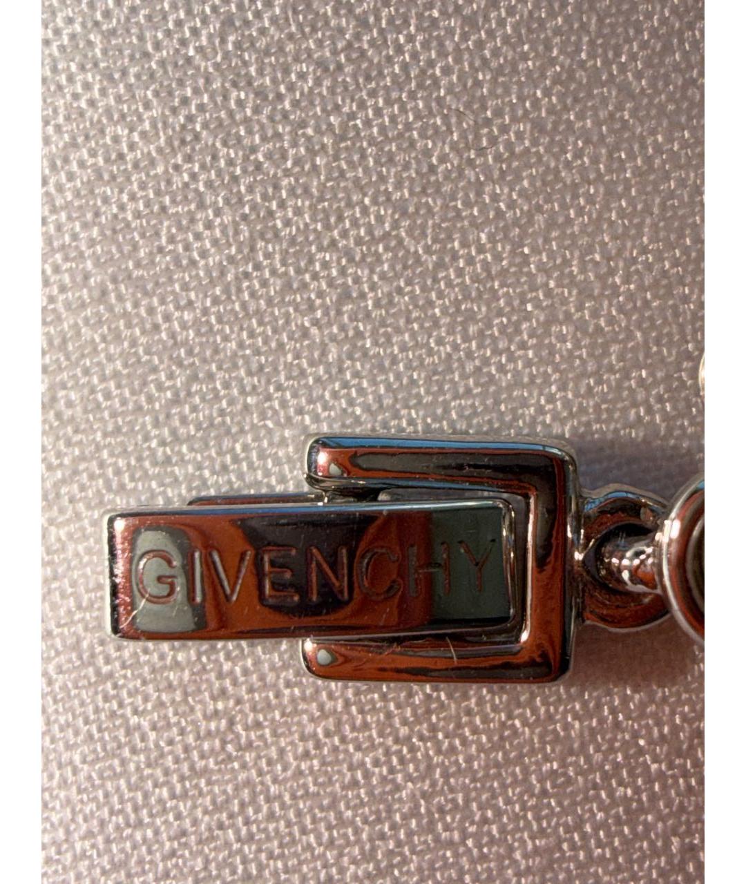 GIVENCHY Белое с серебряным покрытием колье, фото 4