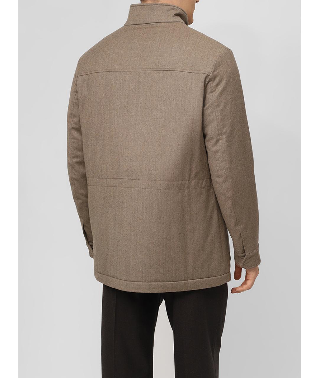 CANALI Бежевая шерстяная куртка, фото 3