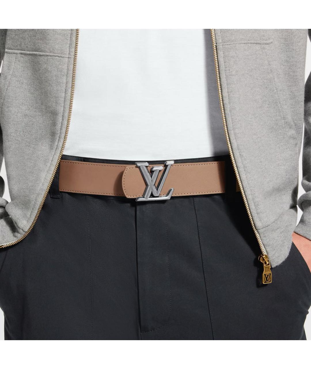 LOUIS VUITTON Бежевый ремень, фото 4