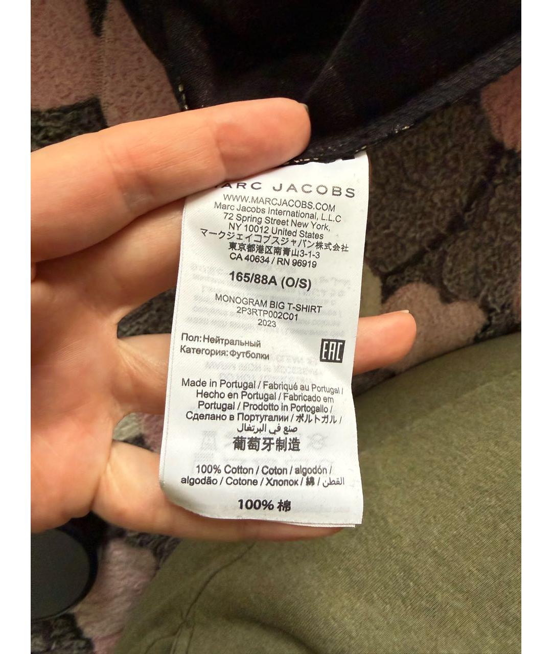 MARC JACOBS Мульти хлопковая футболка, фото 4