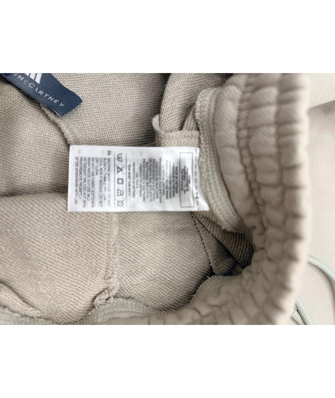 ADIDAS BY STELLA MCCARTNEY Бежевые хлопковые спортивные брюки и шорты, фото 4