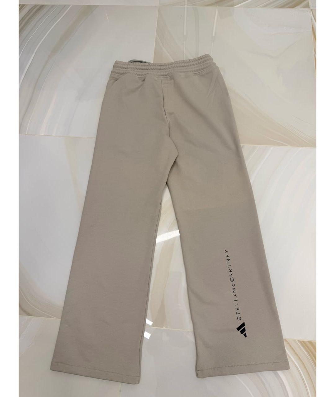 ADIDAS BY STELLA MCCARTNEY Бежевые хлопковые спортивные брюки и шорты, фото 2