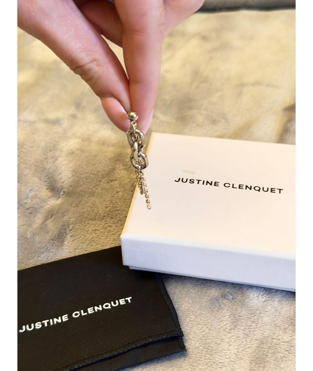 JUSTINE CLENQUET Серебряные латунные серьги, фото 6