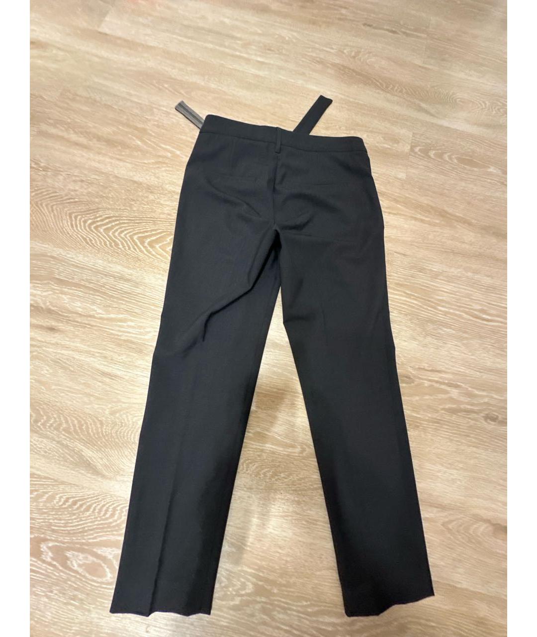 BRUNELLO CUCINELLI Антрацитовые шерстяные брюки узкие, фото 2