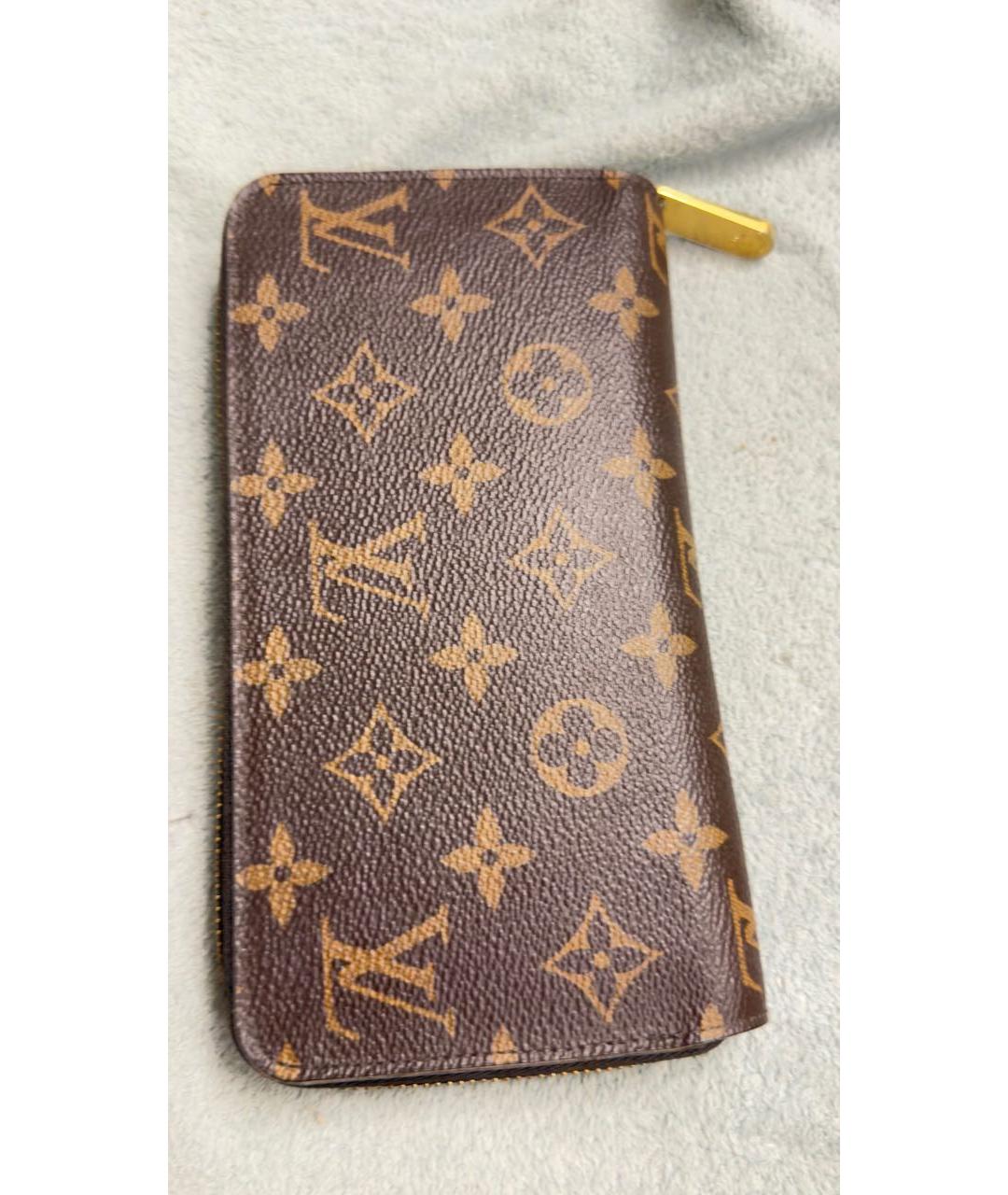 LOUIS VUITTON Коричневый кошелек, фото 5