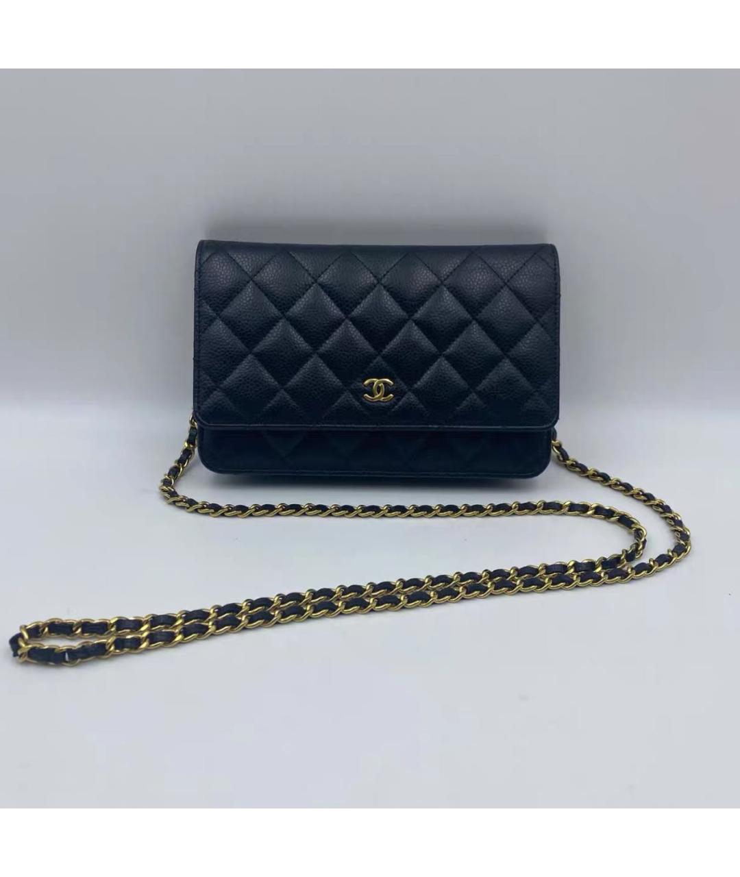 CHANEL Хаки кожаная сумка через плечо, фото 8