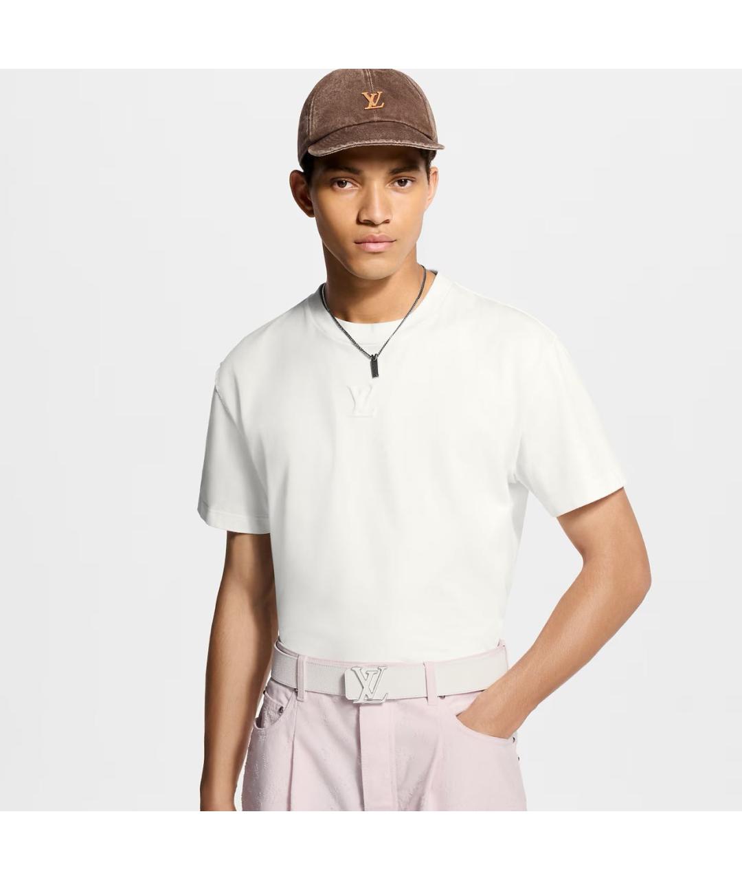 LOUIS VUITTON Белый ремень, фото 6