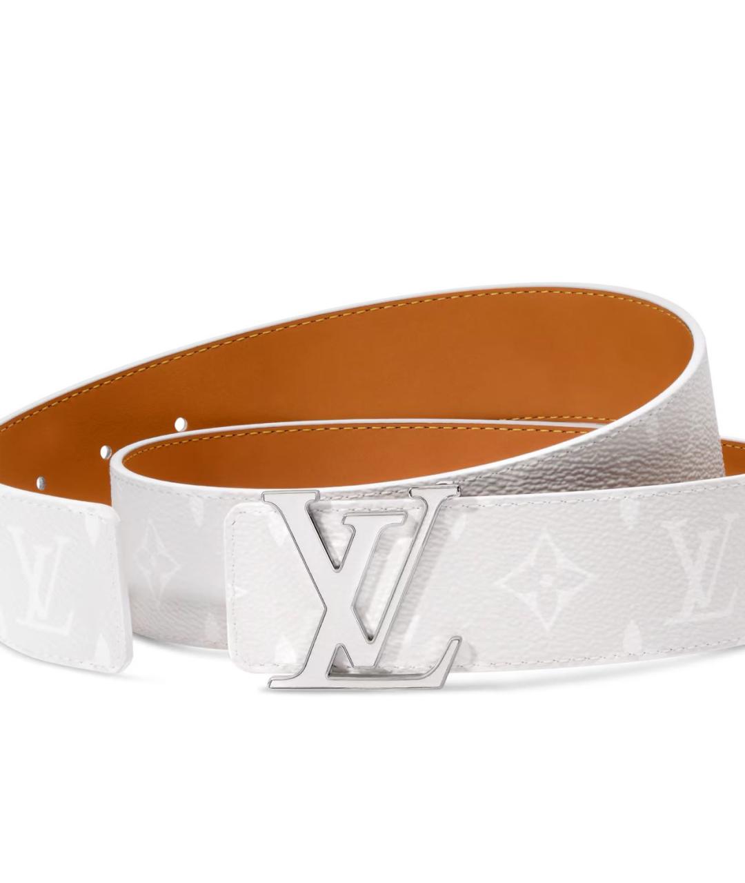 LOUIS VUITTON Белый ремень, фото 3