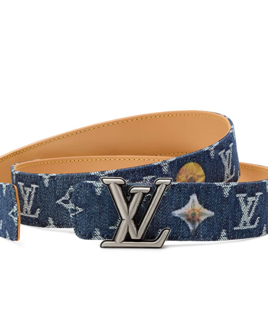 LOUIS VUITTON Синий ремень, фото 2