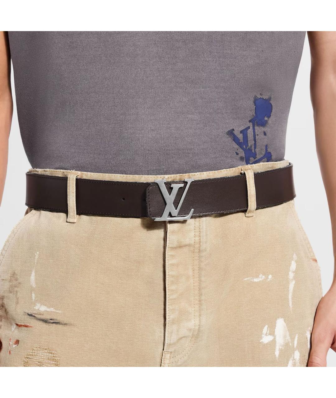 LOUIS VUITTON Синий ремень, фото 4