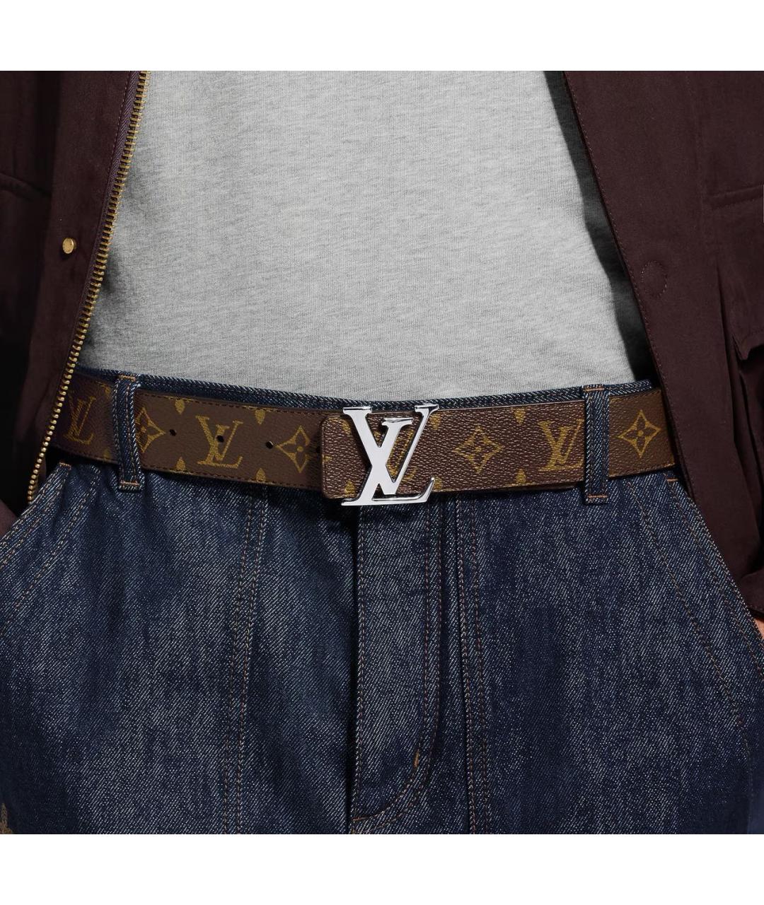 LOUIS VUITTON Коричневый ремень, фото 3
