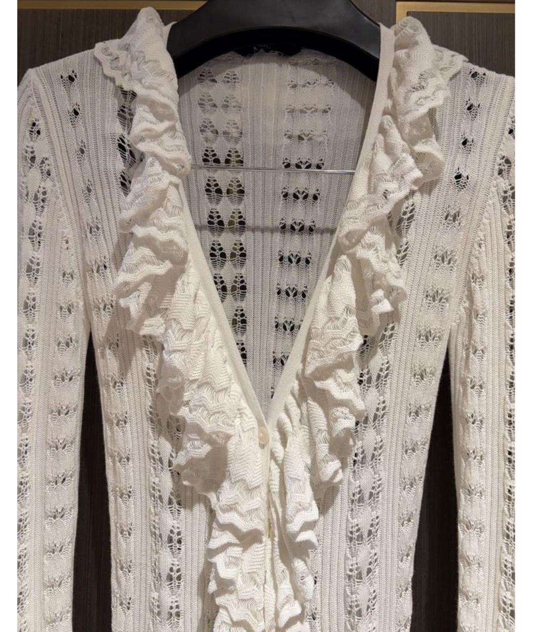 BLUMARINE Белое вискозное платье, фото 4