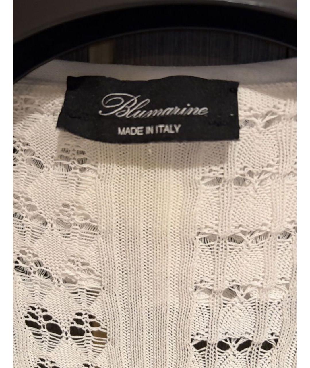 BLUMARINE Белое вискозное платье, фото 3