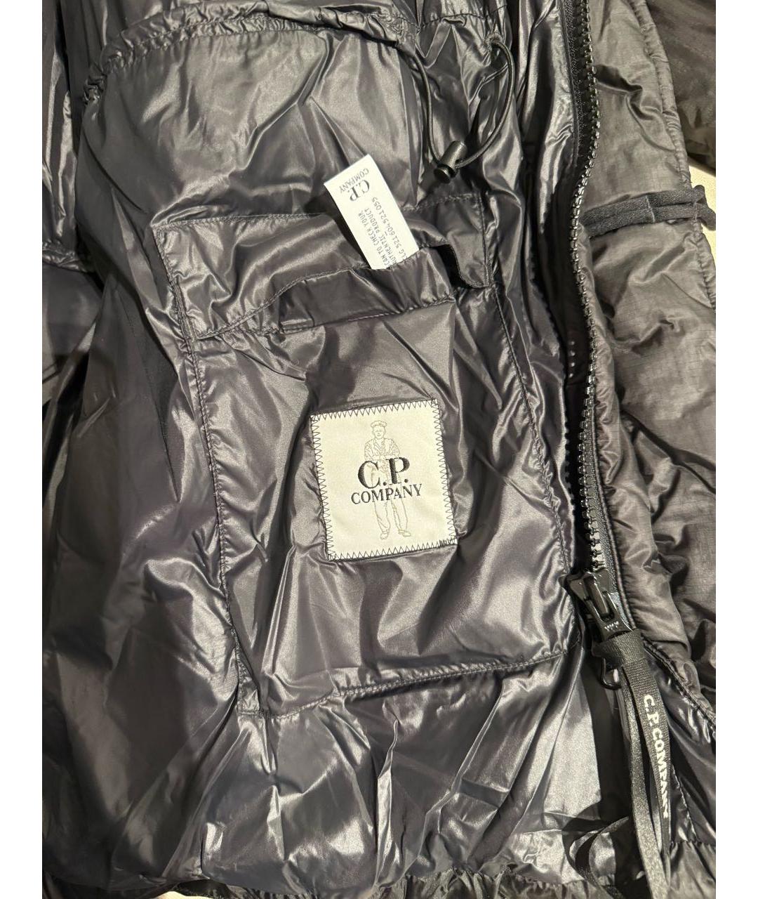 CP COMPANY Черный полиамидовый пуховик, фото 7