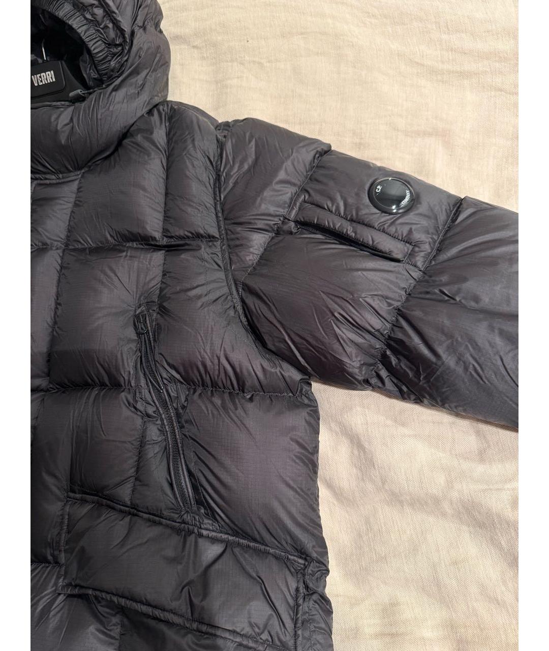 CP COMPANY Черный полиамидовый пуховик, фото 6