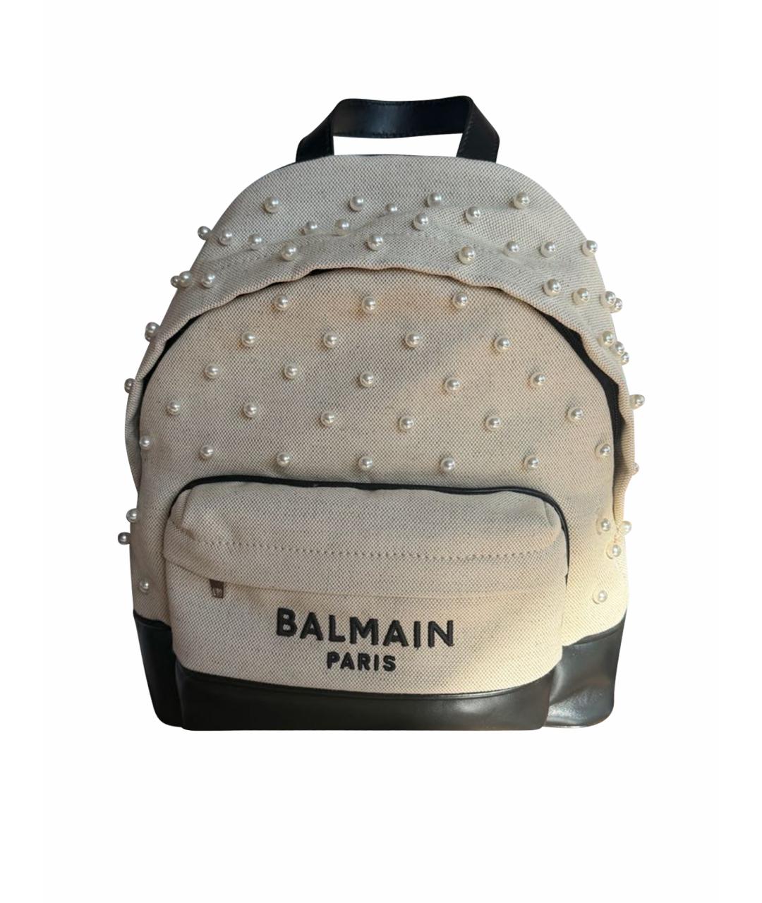BALMAIN Бежевый рюкзак, фото 1