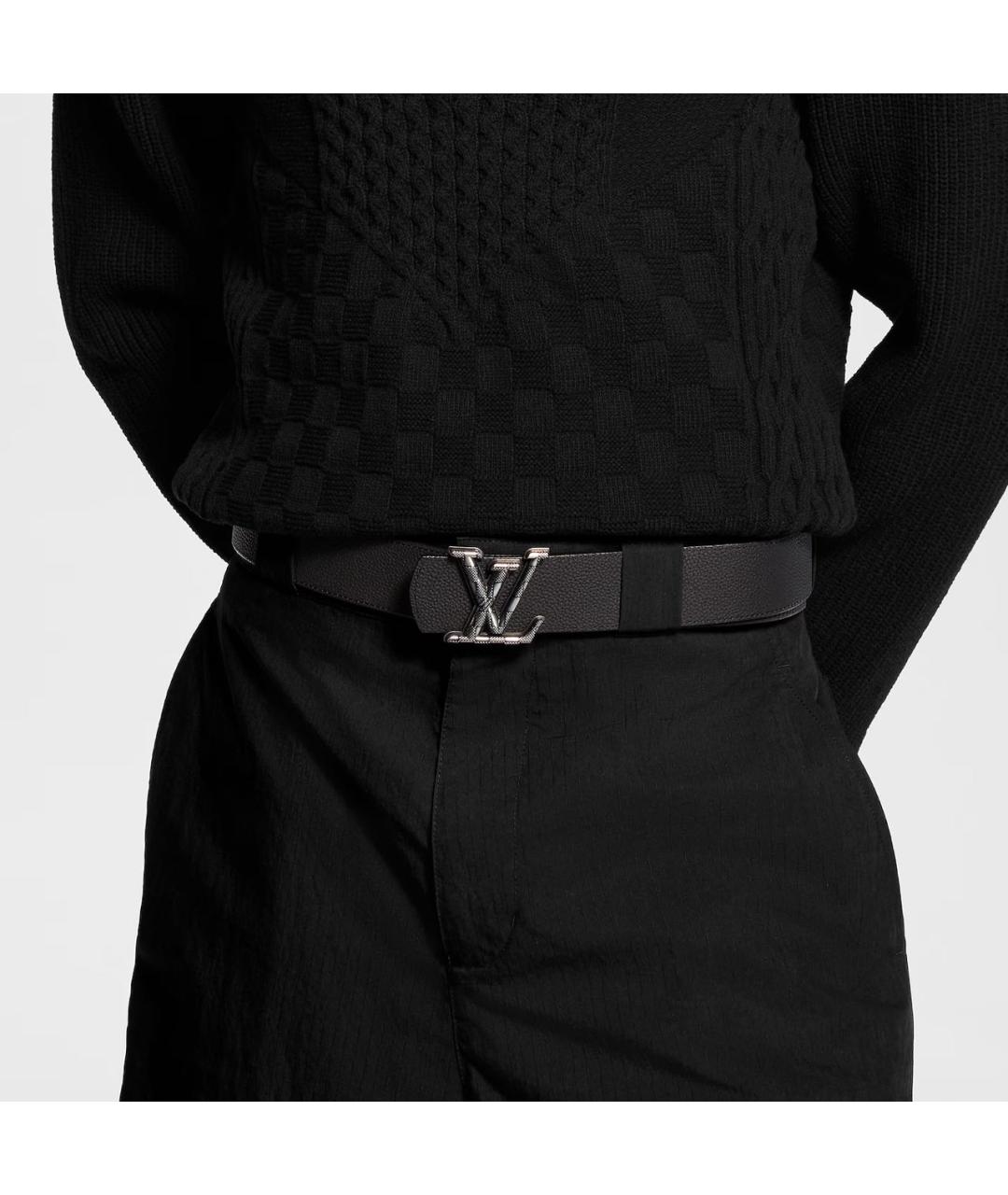 LOUIS VUITTON Черный ремень, фото 4