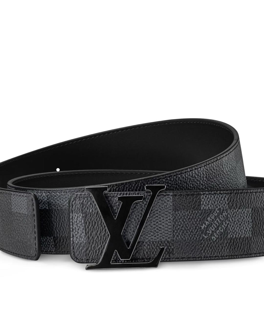 LOUIS VUITTON Черный ремень, фото 2