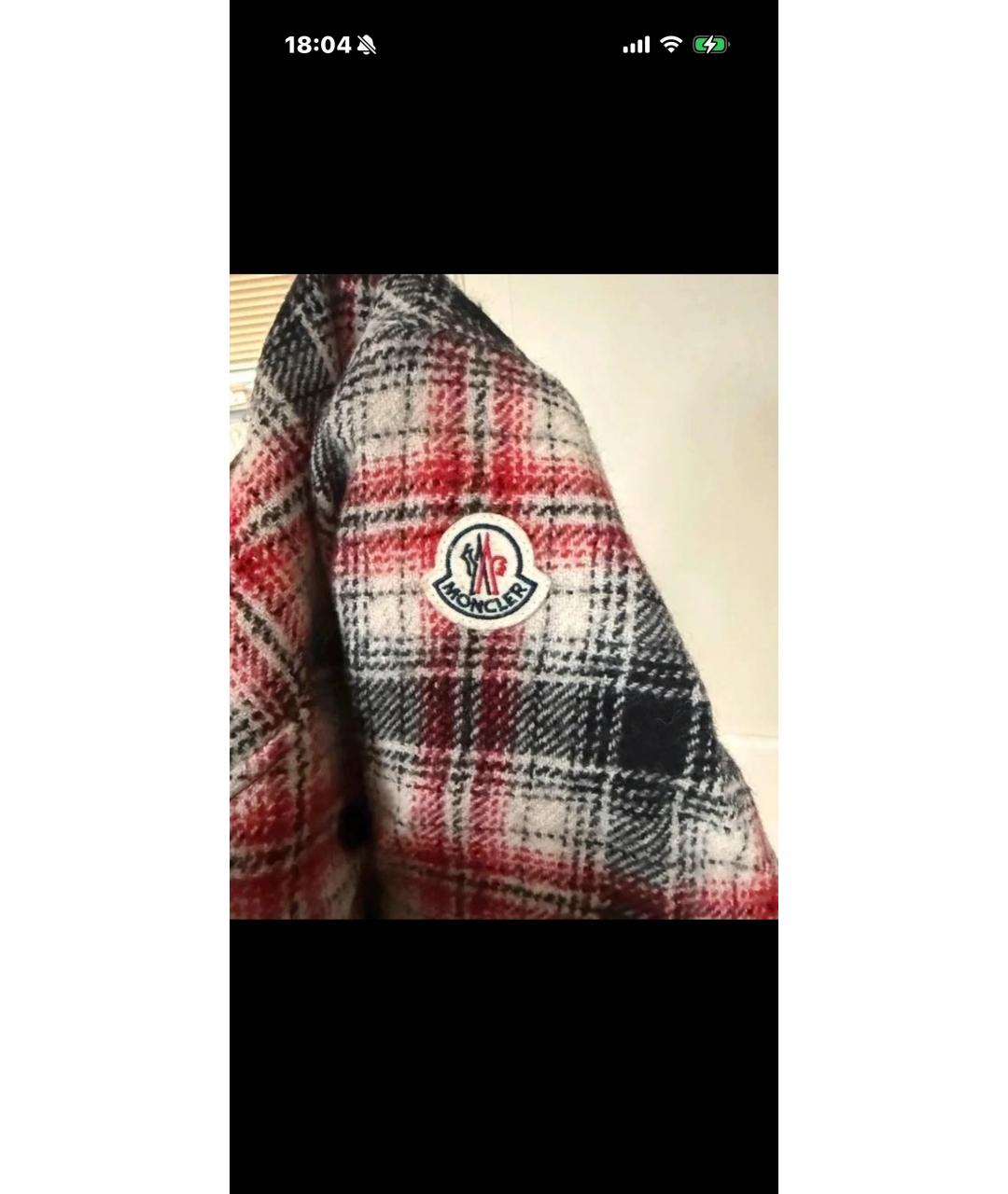 MONCLER Мульти шерстяной пуховик, фото 6