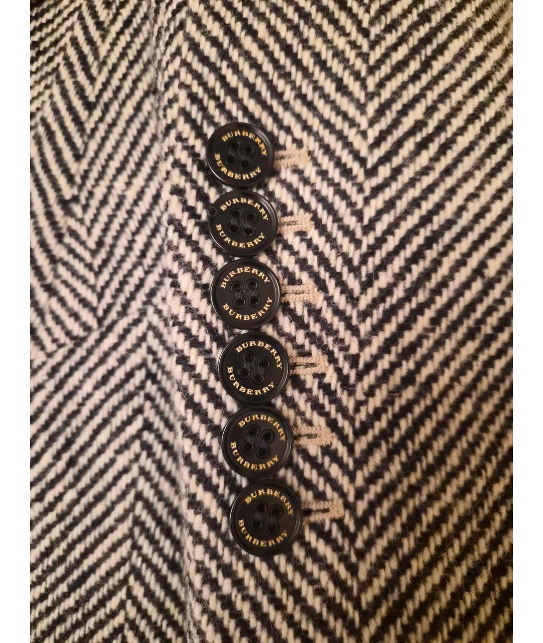 BURBERRY Серое шерстяное пальто, фото 4