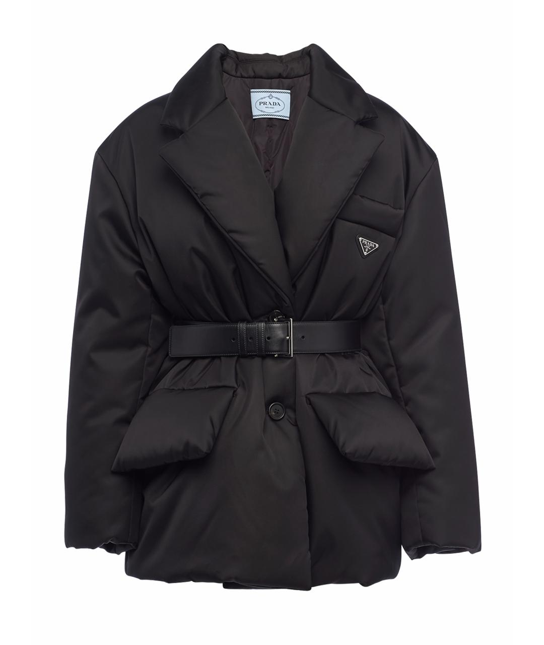 PRADA Черная нейлоновая куртка, фото 1