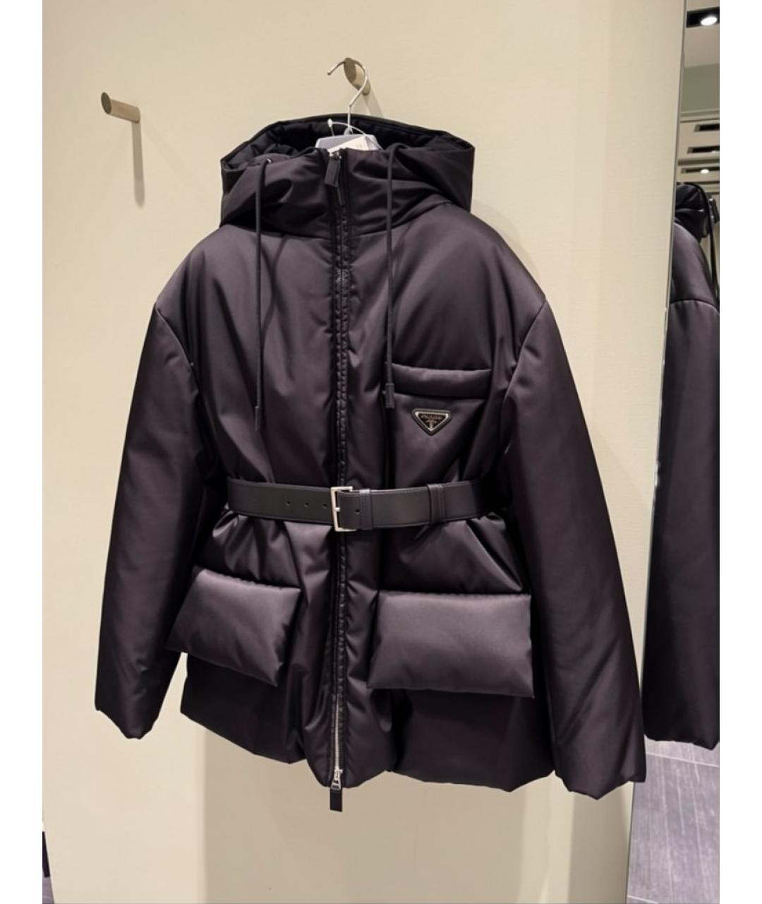 PRADA Черная нейлоновая куртка, фото 3