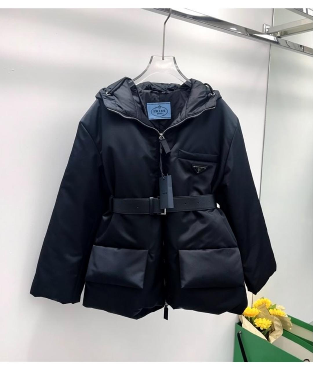 PRADA Черная нейлоновая куртка, фото 7