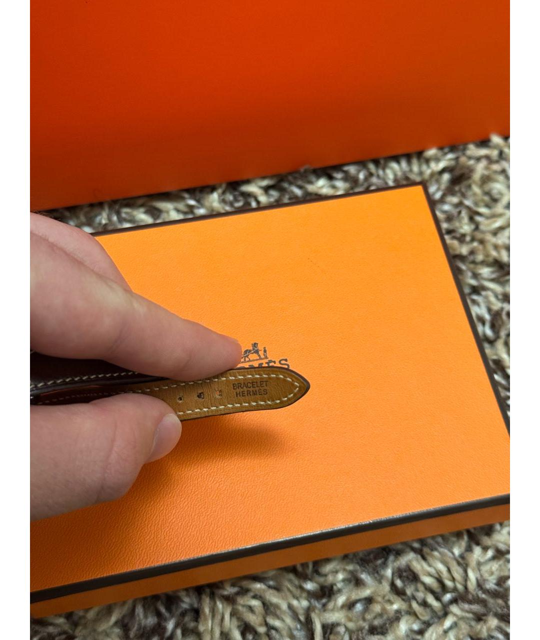 HERMES Коричневые часы, фото 5