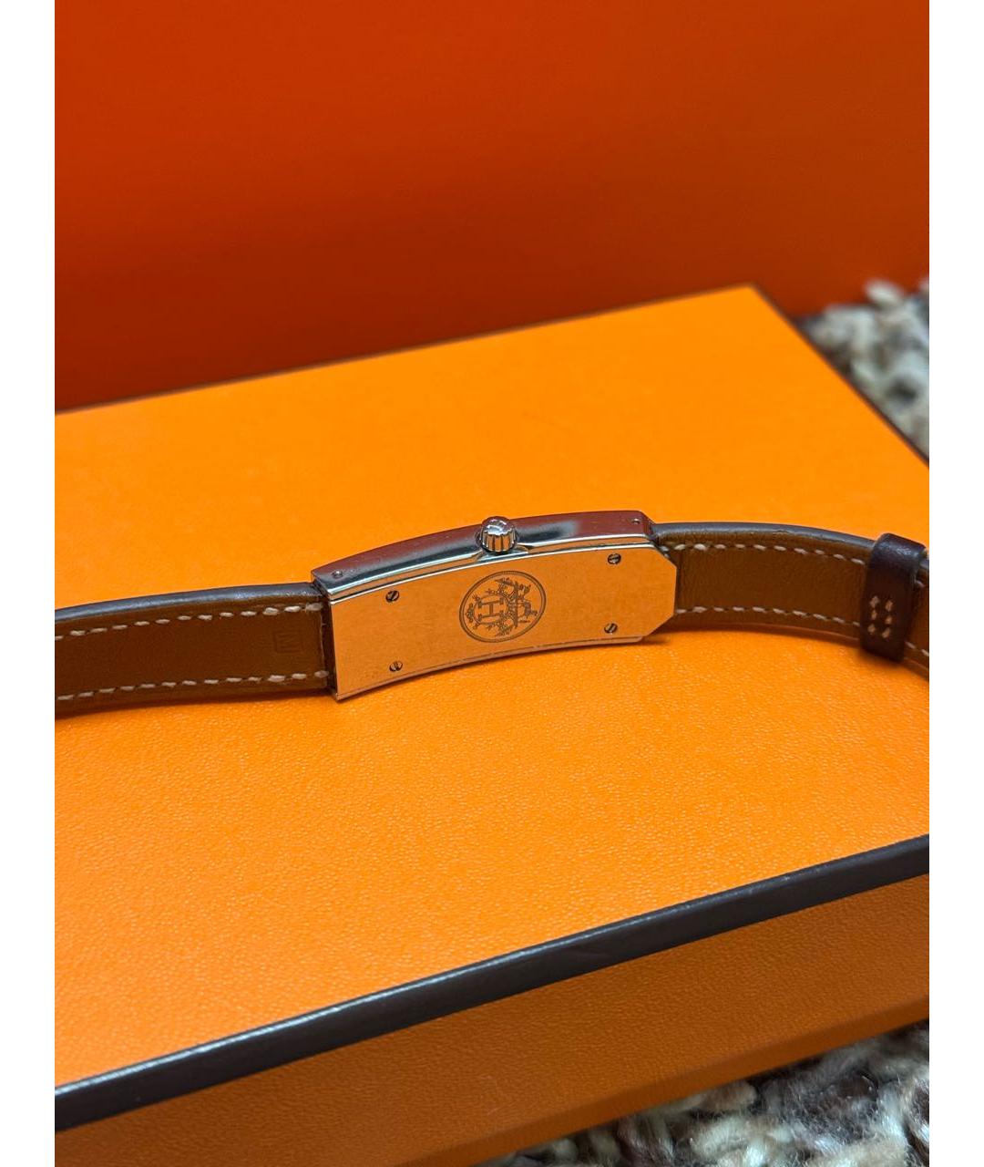 HERMES Коричневые часы, фото 7