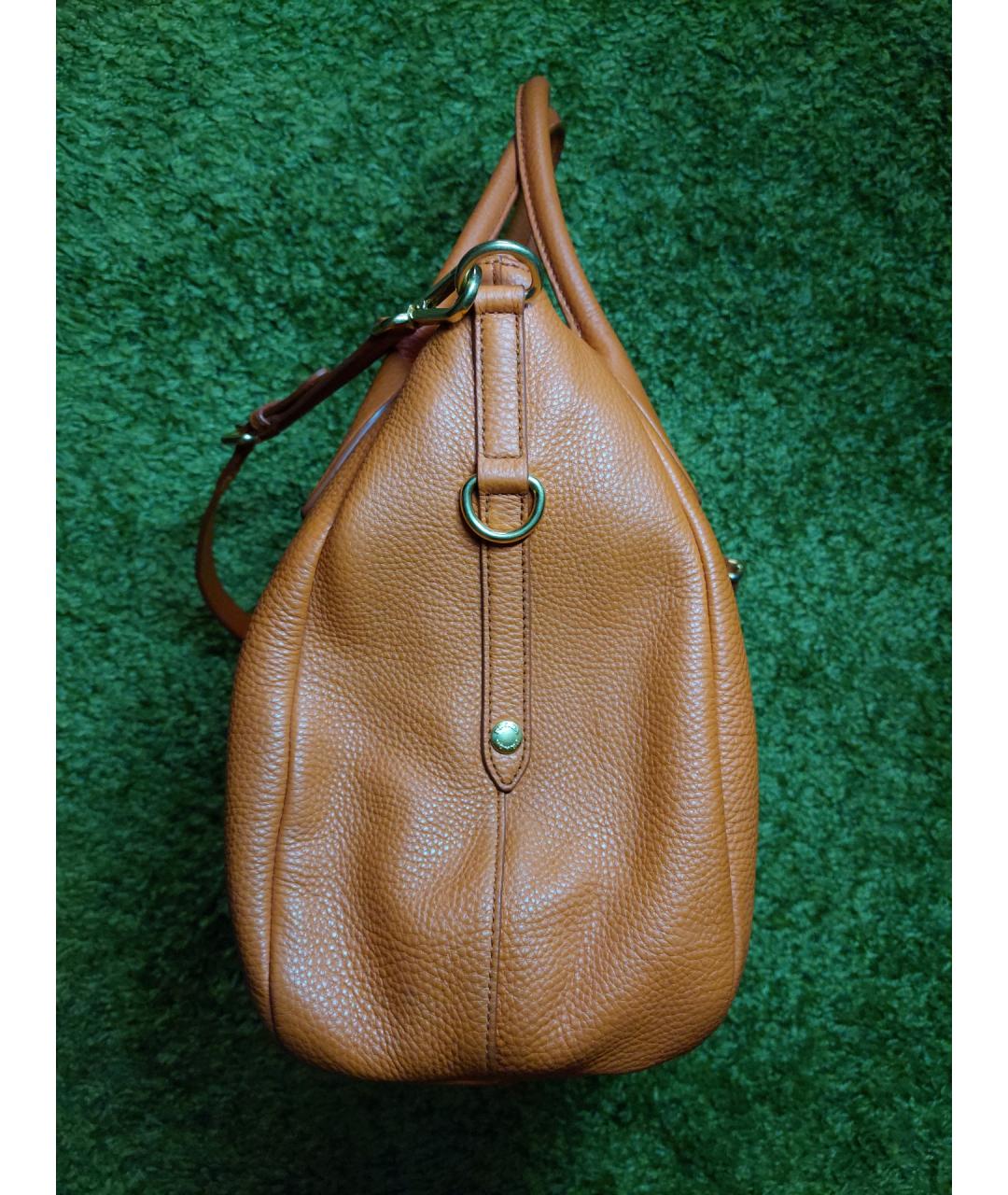 PRADA Оранжевая кожаная сумка тоут, фото 4