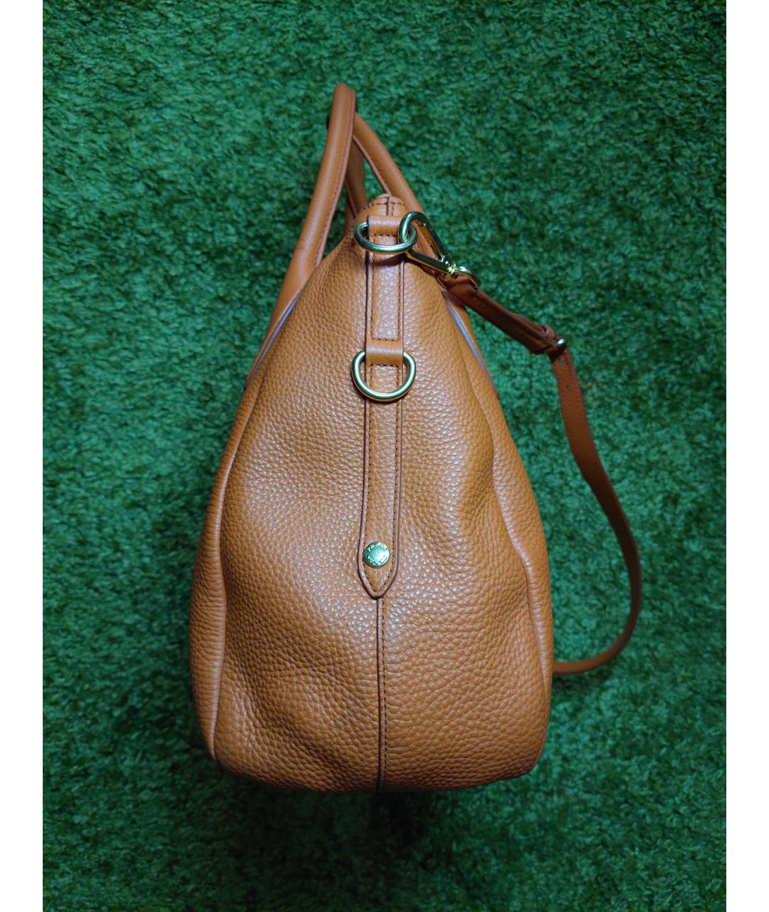 PRADA Оранжевая кожаная сумка тоут, фото 5