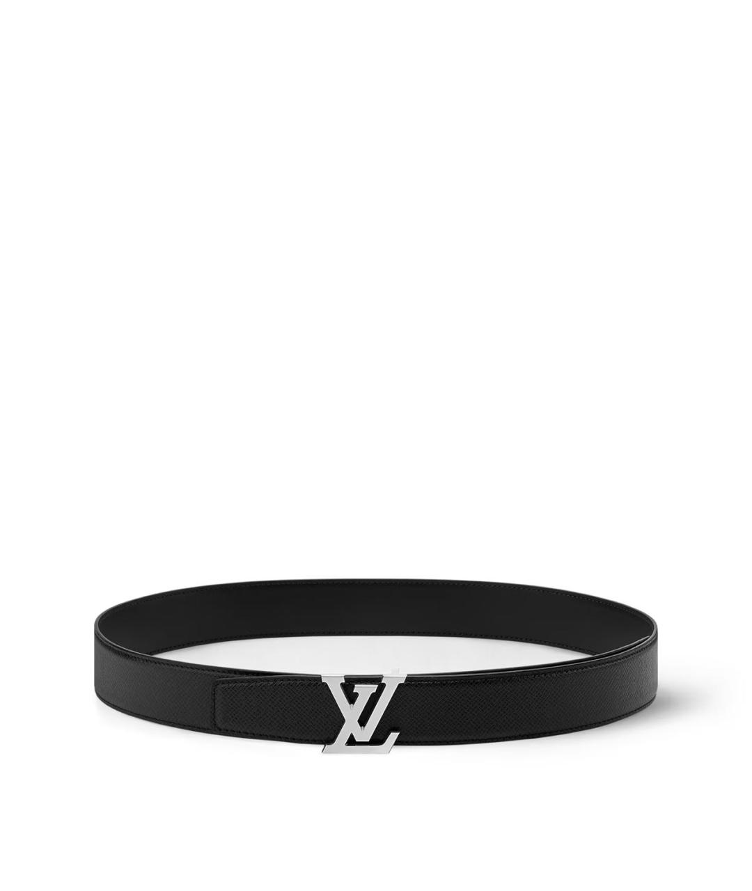 LOUIS VUITTON Черный кожаный ремень, фото 1