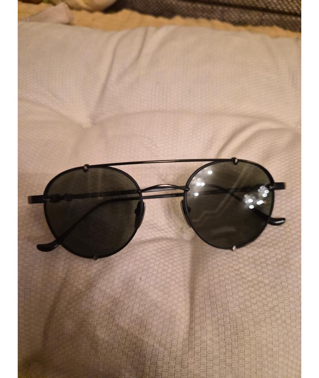 CHROME HEARTS Черные металлические солнцезащитные очки, фото 9