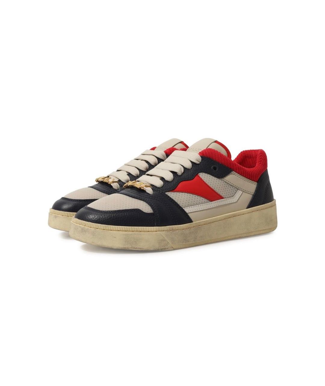 BALLY Мульти кожаные низкие кроссовки / кеды, фото 2