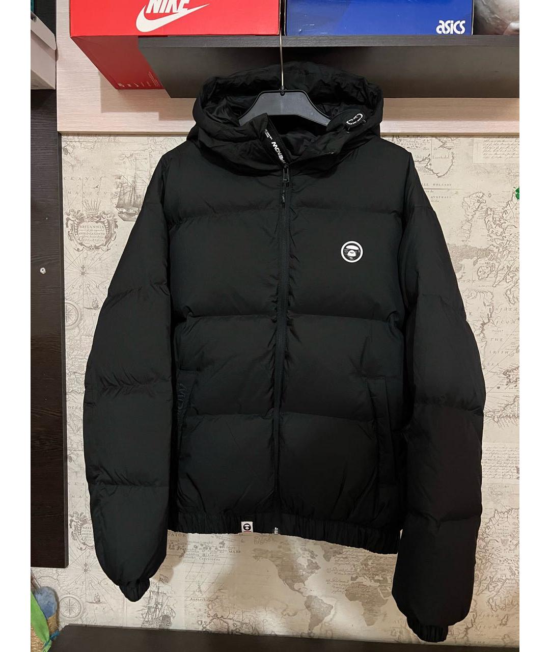 A BATHING APE Черный пуховик, фото 9
