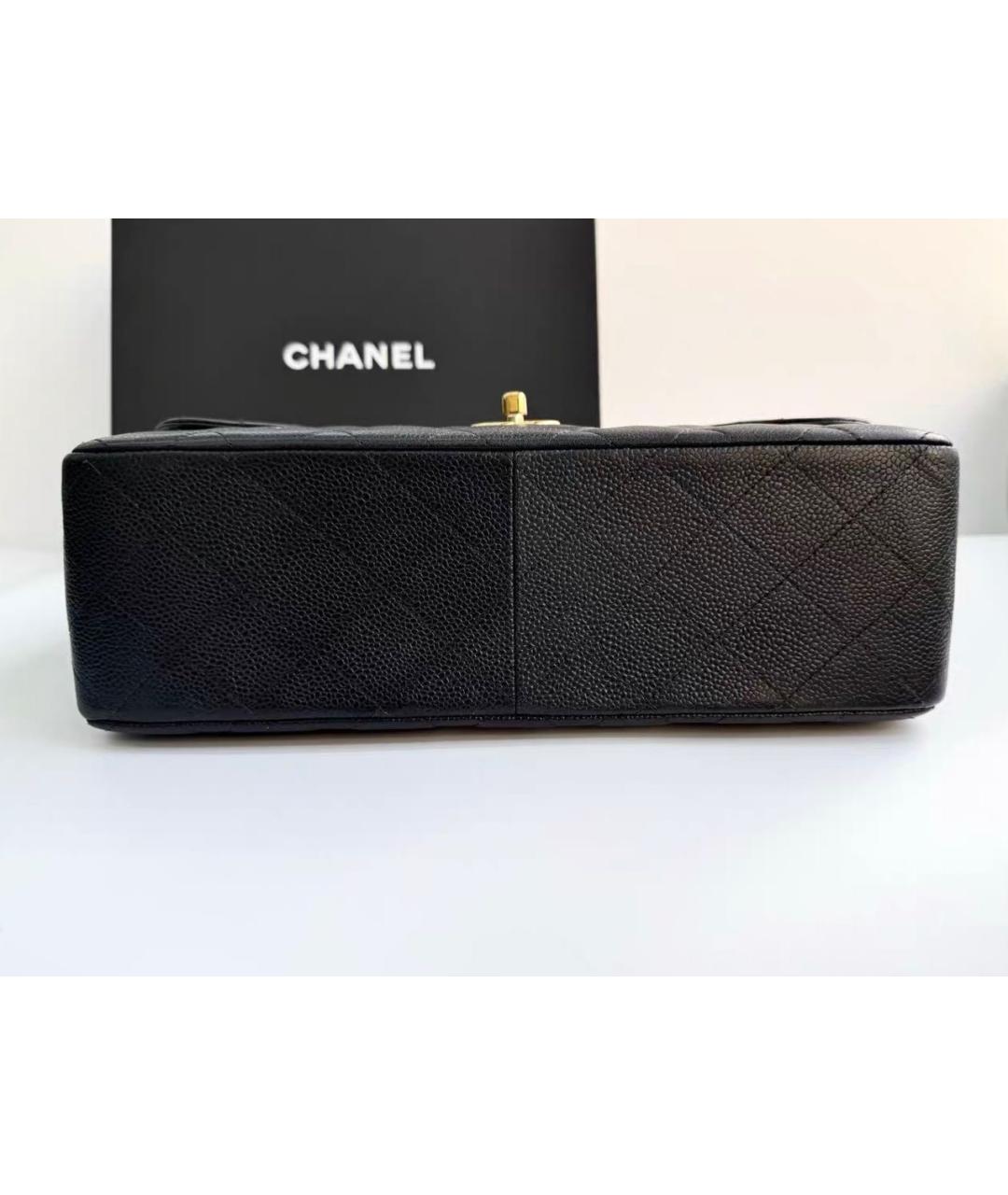 CHANEL Черная кожаная сумка через плечо, фото 3