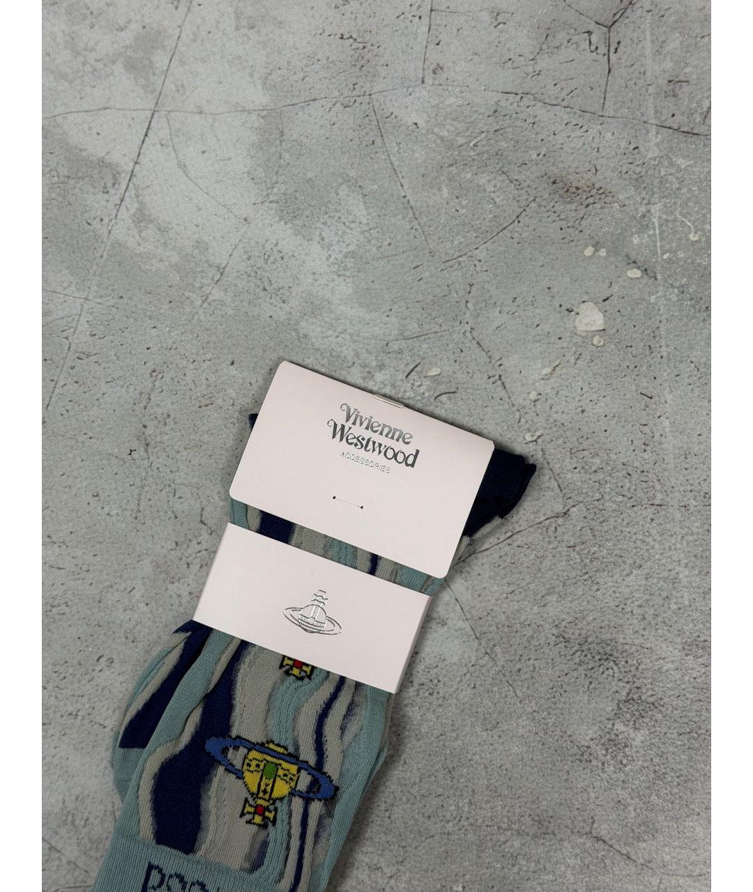 VIVIENNE WESTWOOD Голубые носки, чулки и колготы, фото 2