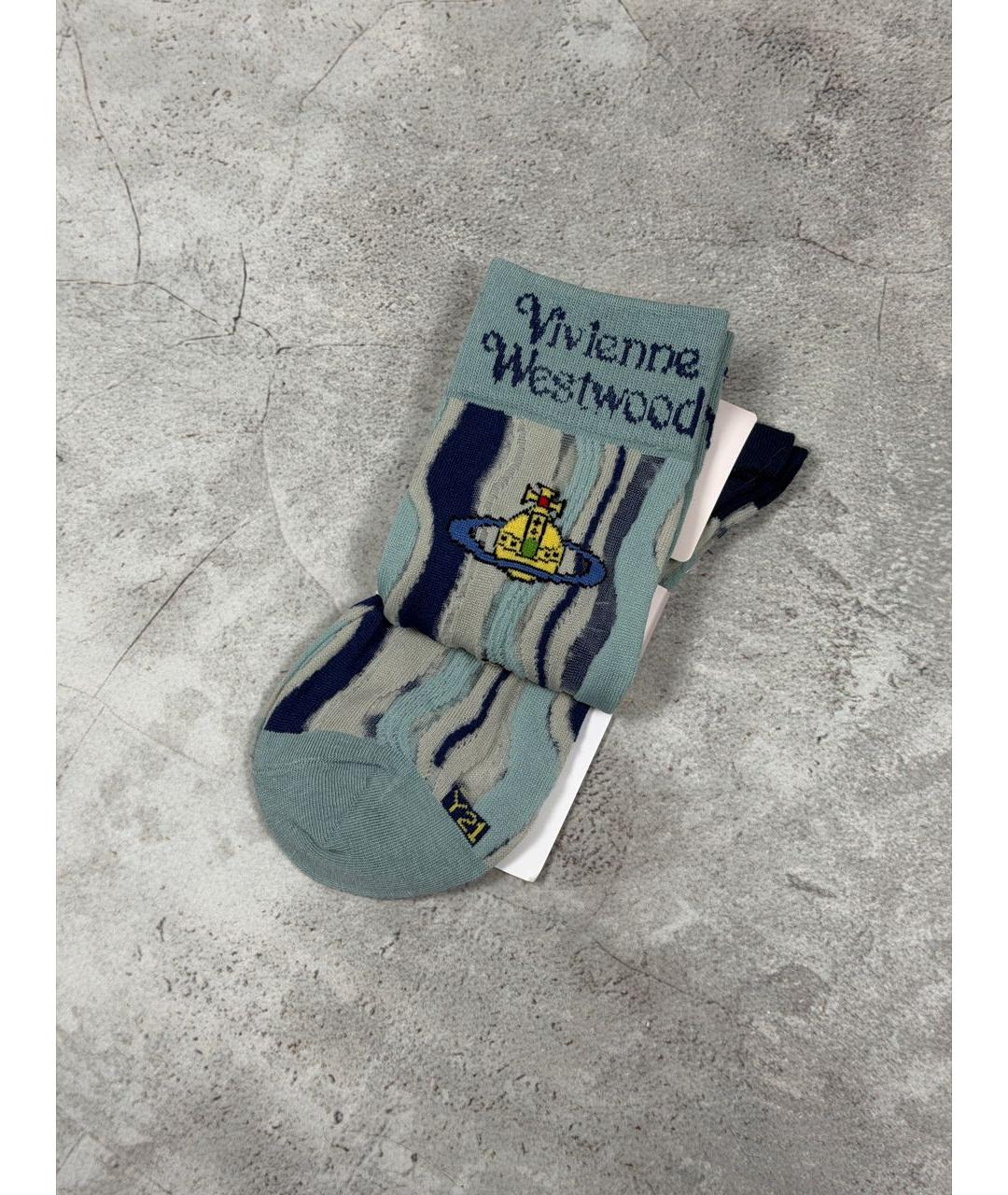 VIVIENNE WESTWOOD Голубые носки, чулки и колготы, фото 7