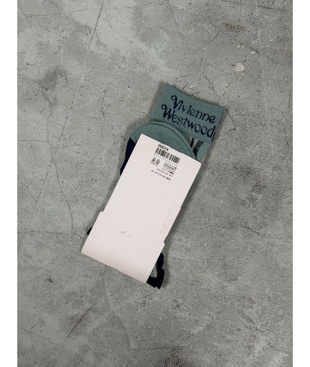 VIVIENNE WESTWOOD Голубые носки, чулки и колготы, фото 5