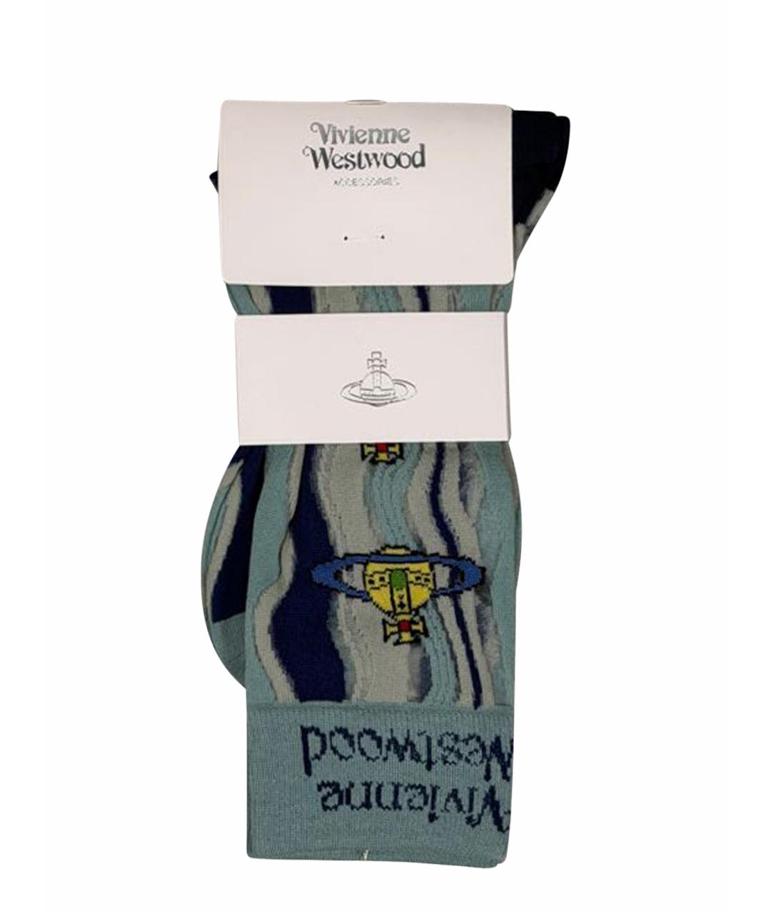 VIVIENNE WESTWOOD Голубые носки, чулки и колготы, фото 1