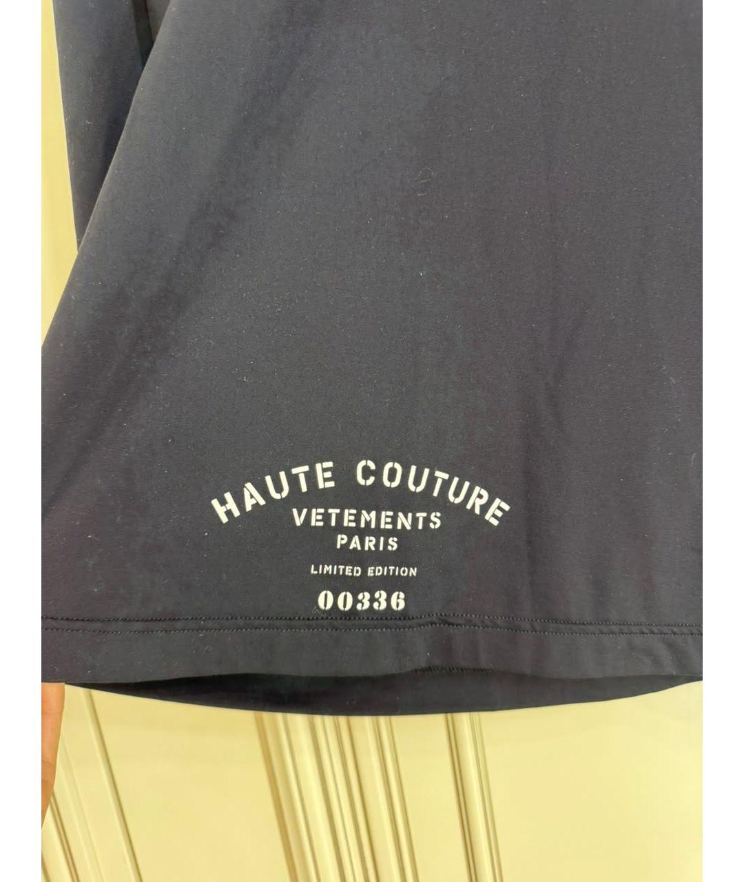 VETEMENTS Черное полиамидовое повседневное платье, фото 3