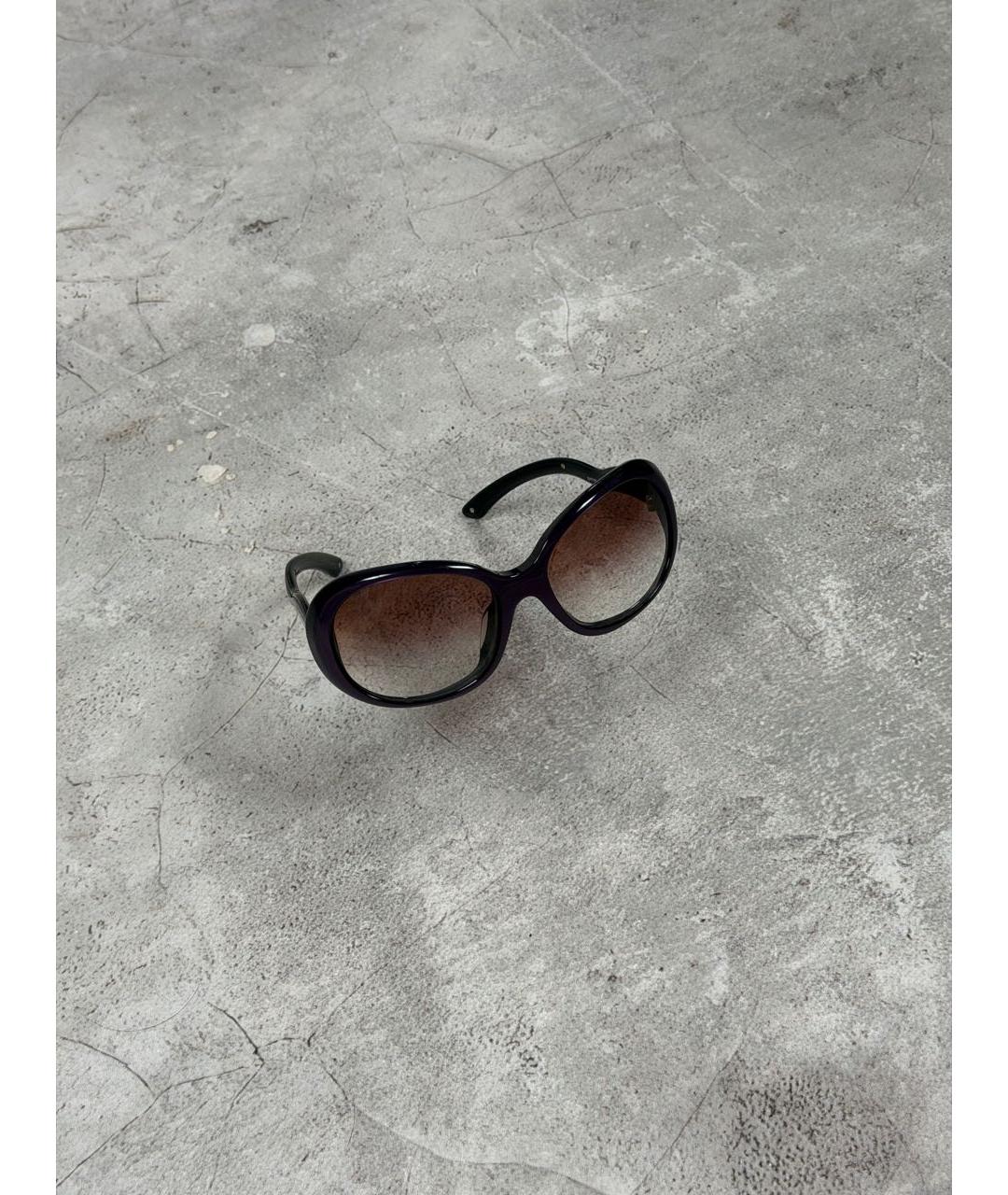 PRADA Фиолетовые пластиковые солнцезащитные очки, фото 3