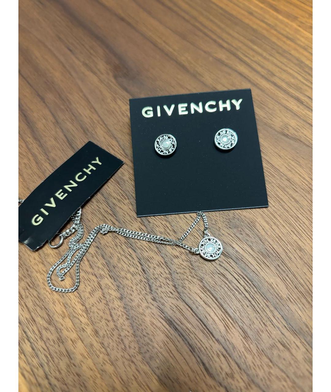 GIVENCHY Серебряные металлические серьги, фото 3