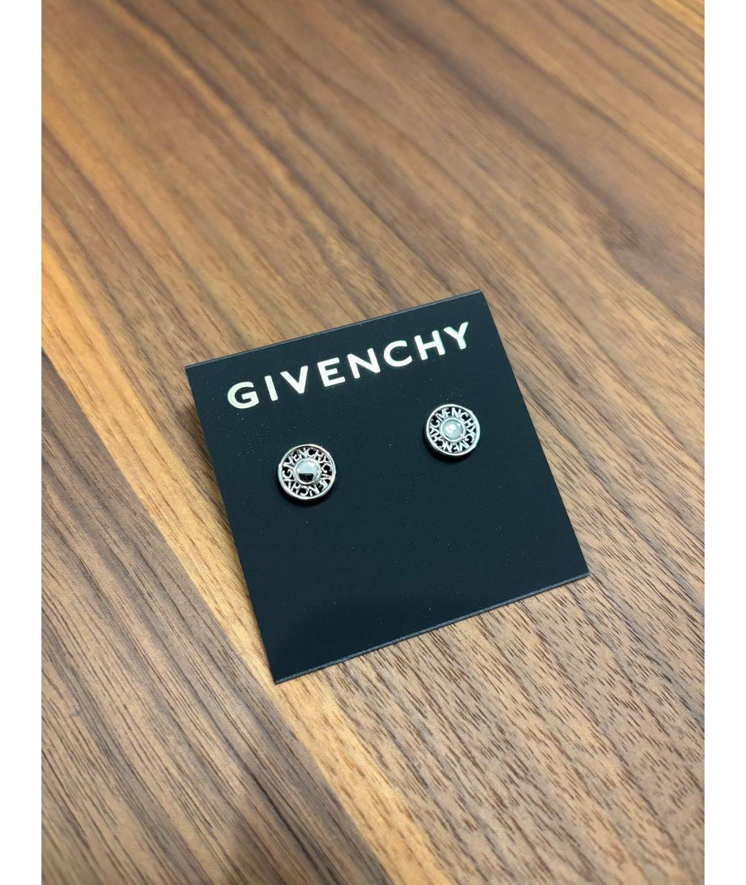 GIVENCHY Серебряные металлические серьги, фото 2