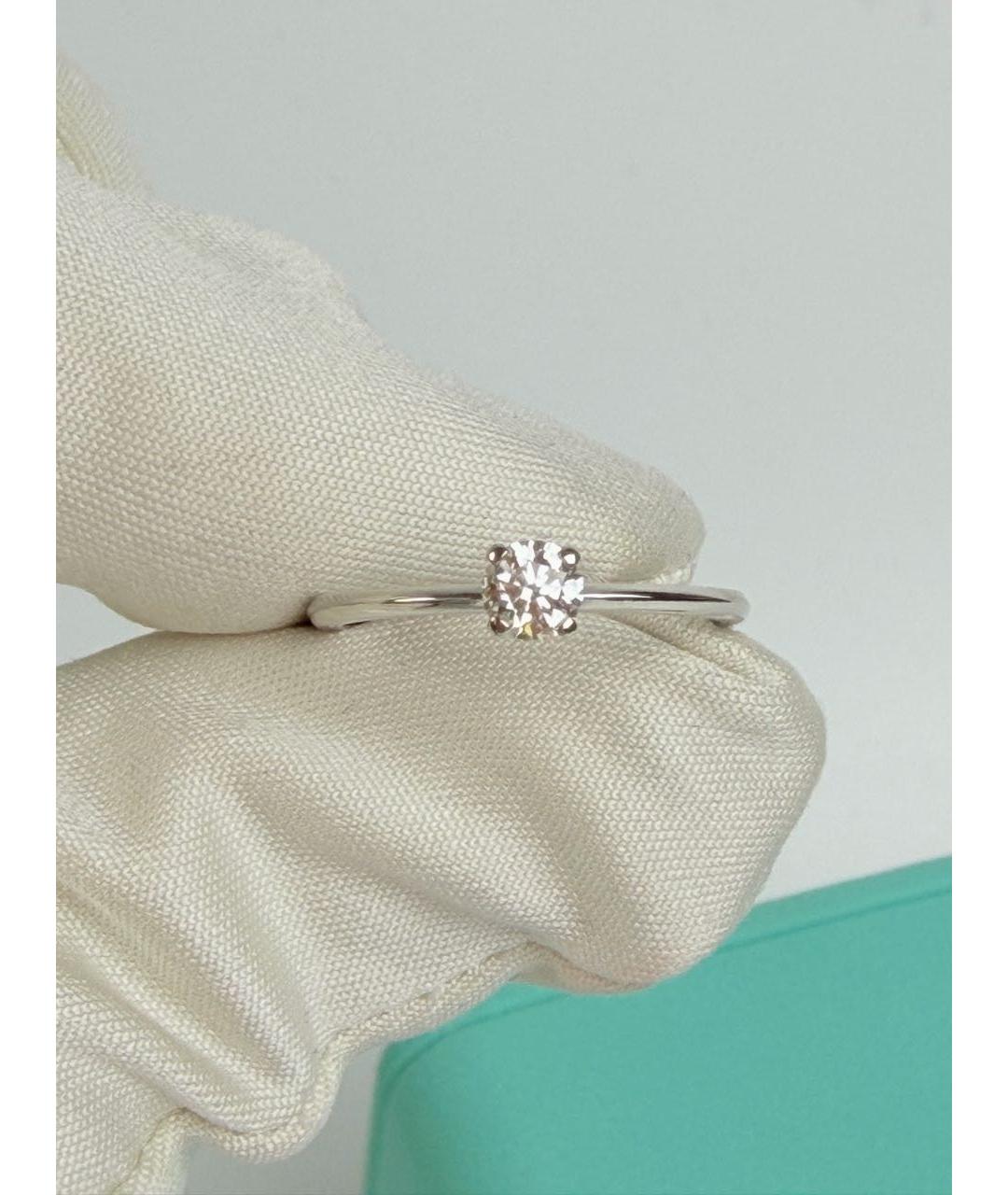 TIFFANY&CO Белое платиновое кольцо, фото 6