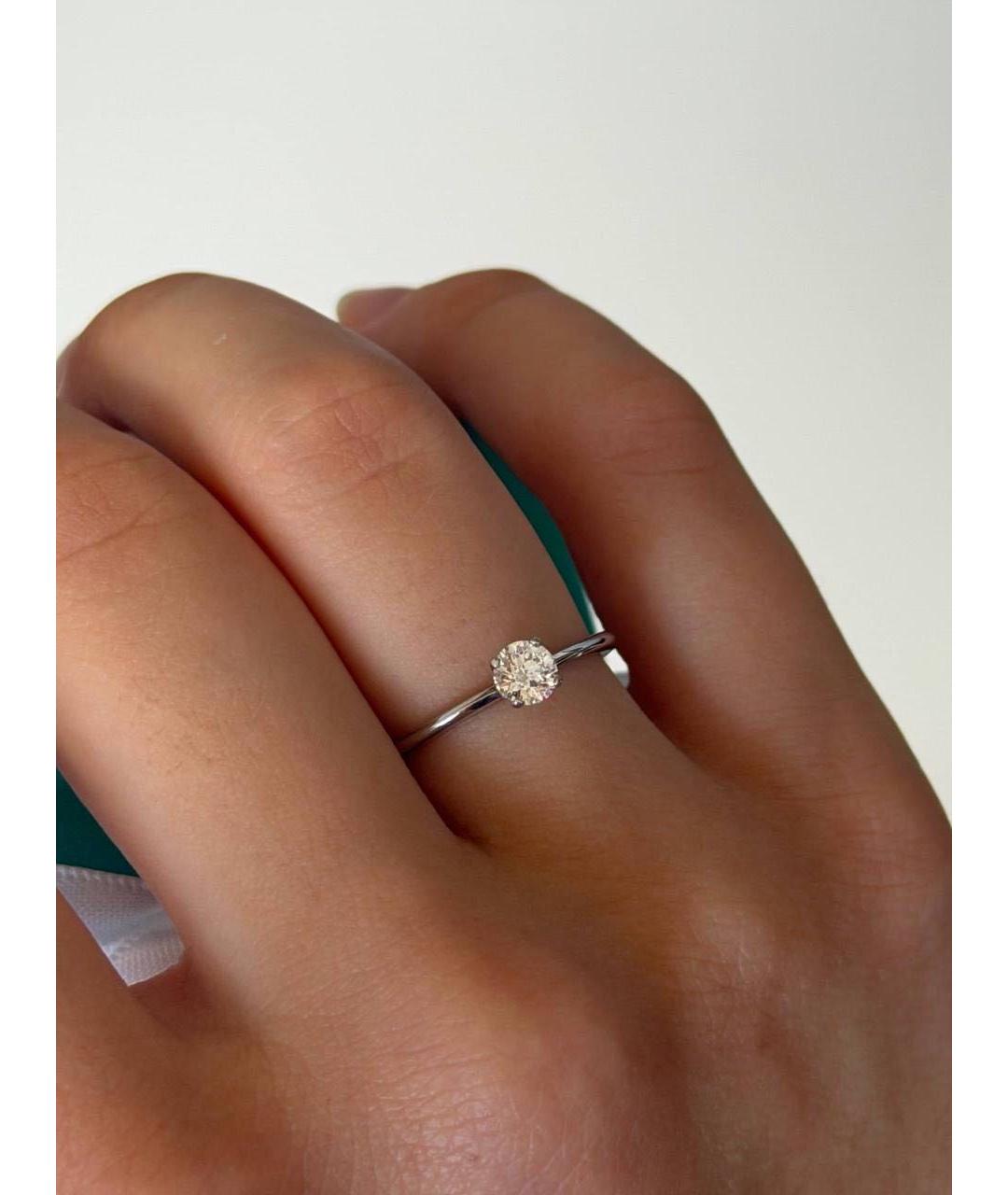 TIFFANY&CO Белое платиновое кольцо, фото 7