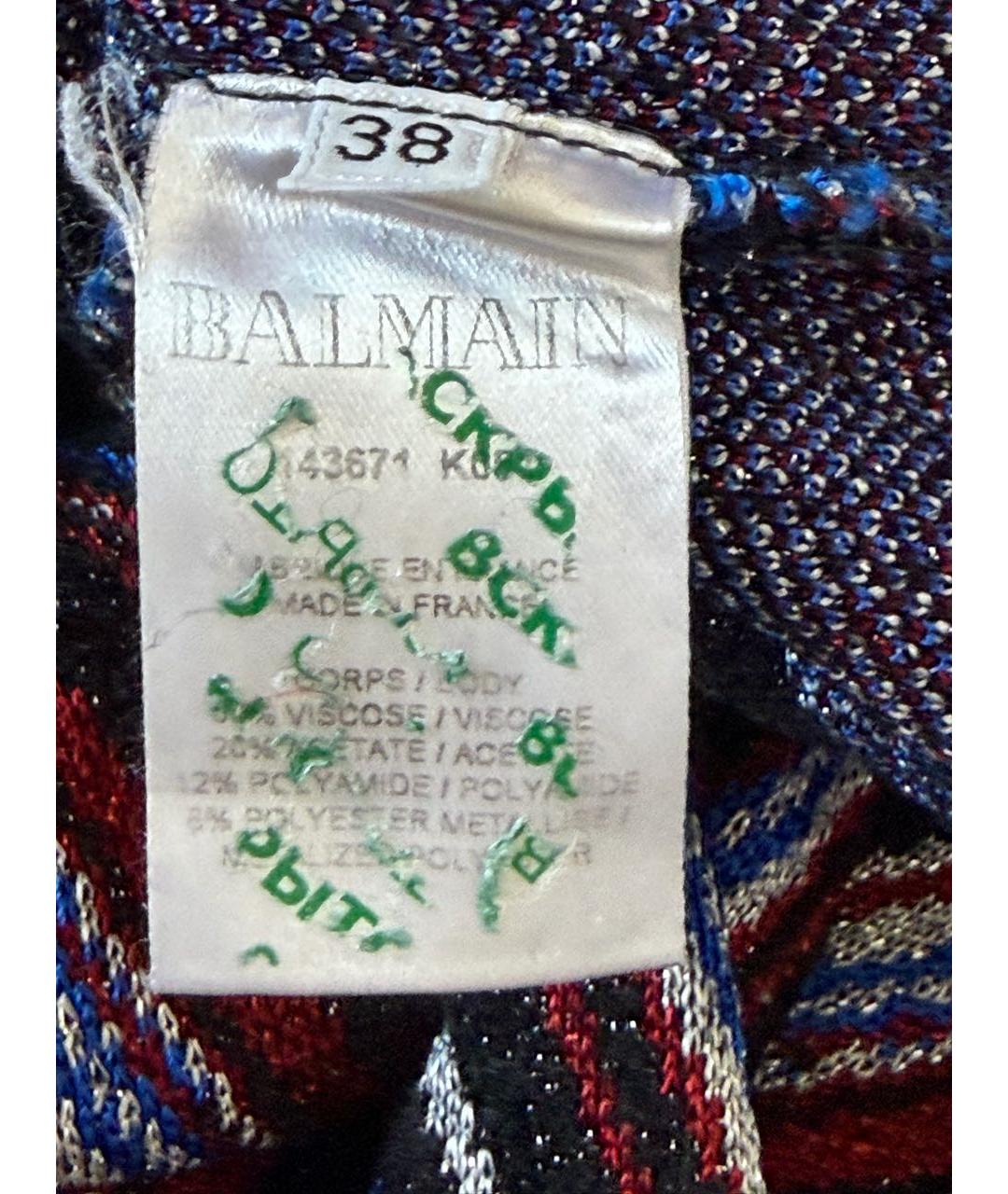 BALMAIN Мульти вискозное повседневное платье, фото 8