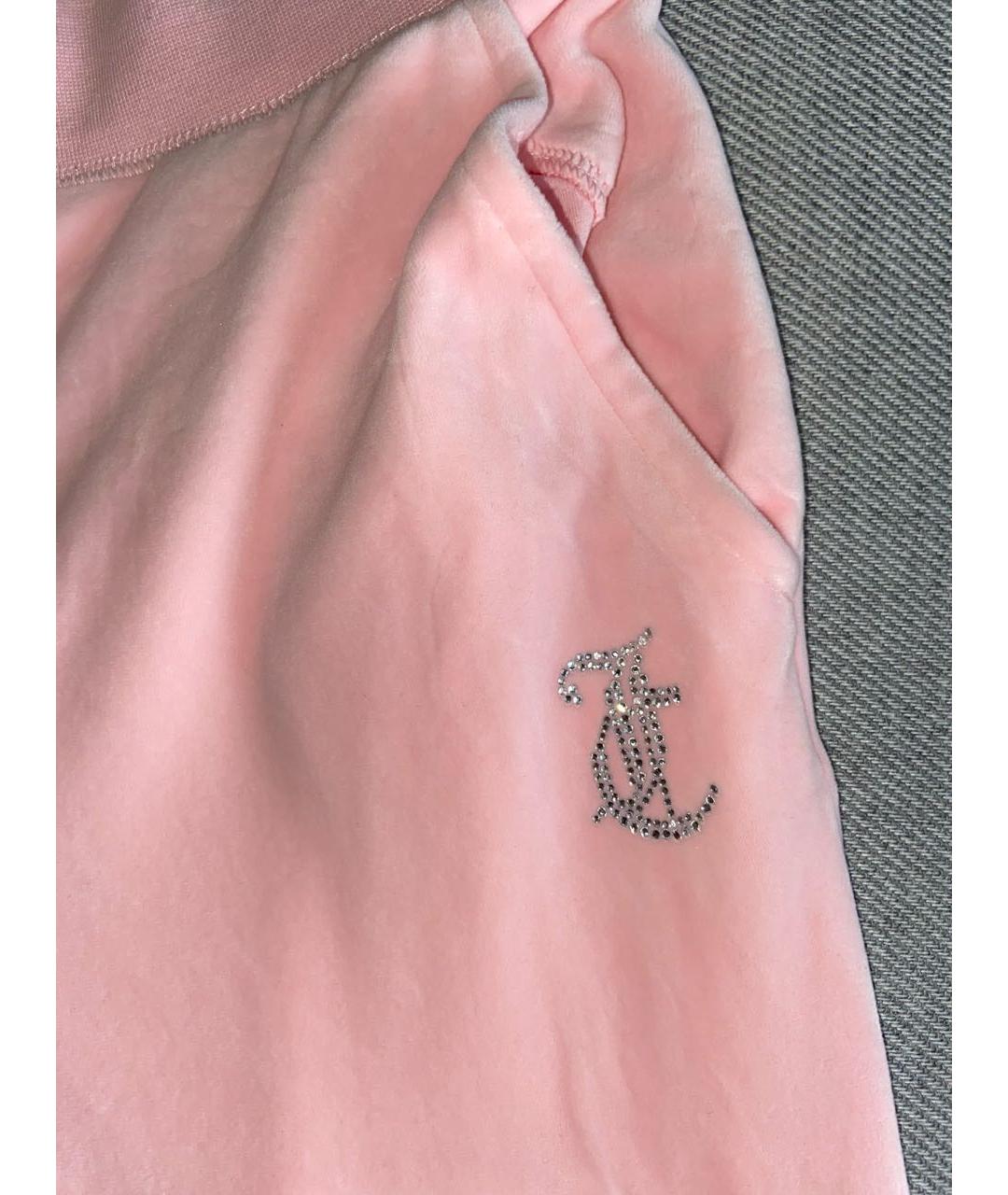 JUICY COUTURE Розовый велюровый спортивные костюмы, фото 9