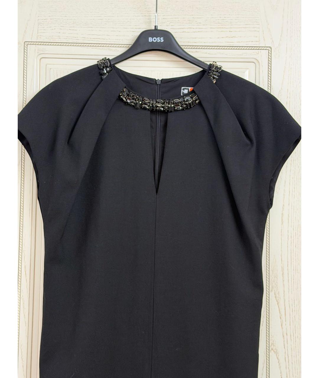 MSGM Черное синтетическое вечернее платье, фото 5